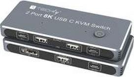 Techly KVM USB-C Switch 8K Displayport 1.4 2x USB-C, 3x USB 2.0 Hersteller: Techly (IDATA-KVM-DPC8K)