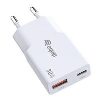 Equip Ladegerät 2Port USB-C PD3.0/USB-A GaN Slim 30W weiß (245523)