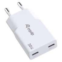 Equip Ladegerät 2Port USB-C PD3.0/USB-A GaN Slim 30W weiß (245524)