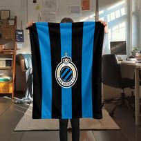 1 vnt. Club Brugge KV spausdinimo flanelės pledas, aukštos kokybės, patogus visais metų laikais, namų dekoras, šiluma ir komfortas 80cm x 120cm blue
