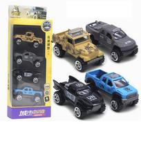 1/64 mastelio pikapo žaislas 4 vnt. bekelės transporto priemonės modelis lydinys tikroviškas pikapas lenktyninis žaislas modelių automobilių rinkiniams 1/64-Size:7.5-8.5cm,4Pcs