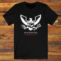 Blackwater Agency Academy Ginklai Šaunamieji ginklai Vyriški juodi marškinėliai S-5XL Unisex marškinėliai S