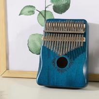 17 klavišų Kalimba nykščio pianinas, medžio masyvo lukšto klaviatūra, muzikos instrumentas, pirštų pianinas Kalimba, Kalėdų dovana muzikos mylėtojams smėlis