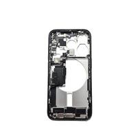 Rėmelis + smulkios dalys + krovimo lizdas skirtas Apple iPhone 15 Pro (Be SIM laikiklio) (Black) (Pulled / Grade A)