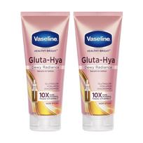 Vaseline Gluta Hya Drėkinamasis švytėjimo losjonas veidui ir kūnui 200 ml X 2 vnt. Šviesinantis lengvos tekstūros priežiūros priemonė