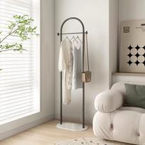Elegant Space-Saving Floor Clothes & Coat Rack with Storage Shelves No Specification