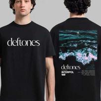 Deftones 2026 Australijos NZ Turo Marškinėliai Dvipusis Unisex Marškinėlis S