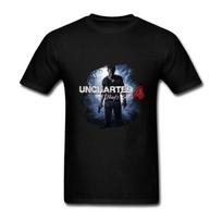 JuDian Uncharted 4 A Thiefs End Žaidimo Nathan Drake Marškinėliai Vyrams XL S juoda