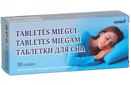 Maisto papildas HERBIN tabletės miegui N30