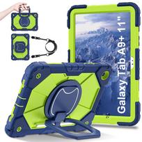 Samsung Galaxy A9/A9 Plus Anti-Drop Tablet Case with 360° Rotating Stand, Wristband, and Shoulder Strap A9 8.7" with Shoulder Strap