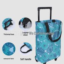 Foldable Wheeled Shopping Cart Bag - Extra Large, Portable Trolley