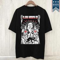 Juodas Magijos SS Grupės Grafinis Juodas Marškinėlis Unisex Marškinėlis XXXL