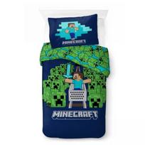 Minecraft patalynės komplektas,140x200 cm, Pagalvės užvalkalas 70 × 90 cm, 2 dalys