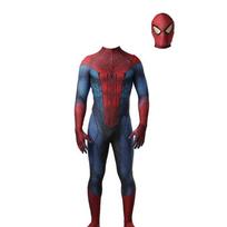 Nuostabaus Žmogaus-voro kostiumas Mėlynas ir raudonas Spandex Bodysuit Vaikams ir Suaugusiems Kids S