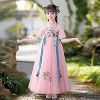 Merginų Hanfu Vasarinis Tang Kostiumas Princesės Suknelė - Kinų Stiliaus Pasakų Ruyi Sijonas 110 cm
