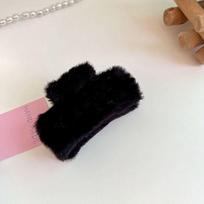 Creative Square Plush Hair Claw Grab Clip Ponytail Holder Hair Clip Hair Accessories Korean Style Large Shark Clip Streetwear kava