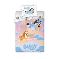 Bluey patalynės komplektas: antklodės užvalkalas 140 × 200 cm, pagalvės užvalkalas 70 × 90 cm, 2 dalys