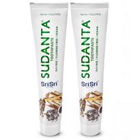 Sri Sri Tattva Sudanta Originalus dantų pastos 200g X 2 vnt. pakuotė | Be fluoro žolinis dantų pastos vaikams ir suaugusiems