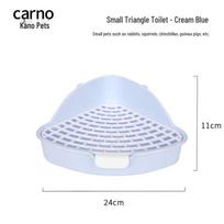 Kano Pet Toilet: Triangle & Square Sizes for Small and Large Rabbits & Chinchillas white