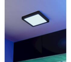 Eglo 901374-LED RGBW Dimeriuojamas vonios kambario lubinis šviestuvas FUEVA-Z LED/10,5W/230V 22x22cm IP44 juoda