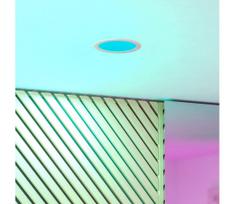 Eglo 901432-LED RGBW lubinis vonios šviestuvas FUEVA-Z LED/9,5W/230V skersmuo 16,8 cm IP44 balta