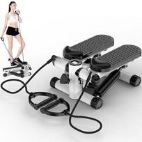Quiet Home Stepper with Resistance Bands