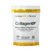 Jūrinio kolageno papildas - „California Gold Nutrition“ - hidrolizuotas - su hialurono rūgštimi - vitaminu C - 206 g