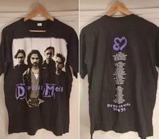 Depeche Mode Koncertinis Turas 90-tieji 2 Šonai Juodi Unisex Marškinėliai Vyrai Moterys S-5XL Unisex Marškinėliai M beige