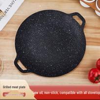Korean BBQ Griddle: Non-stick Iron Grill Pan for Indoor & Outdoor Cooking 28cm Maifan Stone Grill Pan (50 per box)