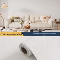 Self-Adhesive Faux Travertine Wall Sticker: Waterproof Background for Clothing Store Decor 40cm x 3m/roll