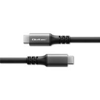 Qoltec 50669 USB4 Cable USBC 240W Thunderbolt 3,4 40Gbs