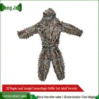 3D Klevo Lapo Džiunglių Kamufliažas Ghillie Kostiumas