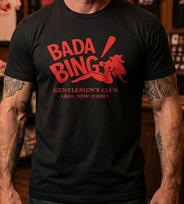 Bada Bing Sopranai Džentelmenų Klubas Lodi NJ Marškinėlių T-shirt dizainas Unisex T-shirt M