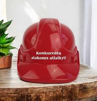 Apsauginis šalmas „Konkurentų atakoms atlaikyti“