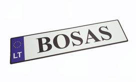 Suvenyriniai automobilio numeriai „BOSAS“
