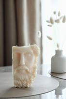 Dekoratyvinė žvakė “Dzeusas” – rapsų vaško žvakė namų dekoravimui, puiki dovana įkurtuvių proga