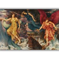 Reprodukcija „Audros dvasios“, Evelyn De Morgan, (1900)
