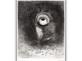 Reprodukcija „Gėlės vizija“, Odilon Redon, (1883)