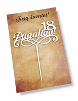 Baltos spalvos smeigtukas-toperis „Pagaliau 18“
