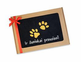 Siuvinėtas rankšluostis Jūsų augintiniui „Ir šuniukai prausiasi“