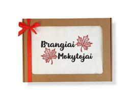 Siuvinėtas rankšluostis „Brangiai Mokytojai“
