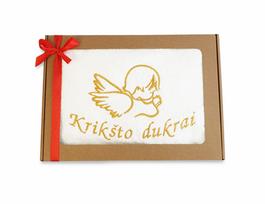 Siuvinėtas rankšluostis „Krikšto dukrai“