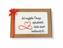 Siuvinėtas rankšluostis „Jei negaliu tavęs apkabinti...“