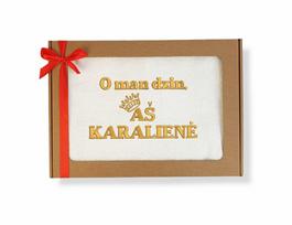 Siuvinėtas rankšluostis „O man dzin, AŠ KARALIENĖ“