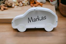 3D Taupyklė Mašinėlė (Su Jūsų pasirinktu vardu)