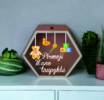 3D Taupyklė šešiakampė „Pirmoji Mano taupyklė“