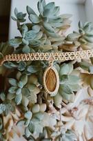 Macrame čokeris su Tigro akmeniu