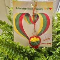 Lietuva  kuprinės pakabukas-atšvaitas