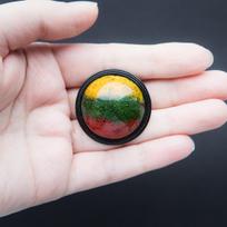 Sagė „Mūsų Trispalvė“ (37mm) (Juodos spalvos rėmelis)