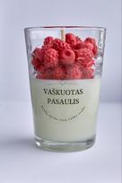 Kvapnioji sojų vaško žvakė „Desertas su uogomis“ – vyšnių ir amaretto aromatas
